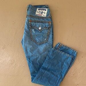 True Religion Women's Light Blue Boot Cut Jeans